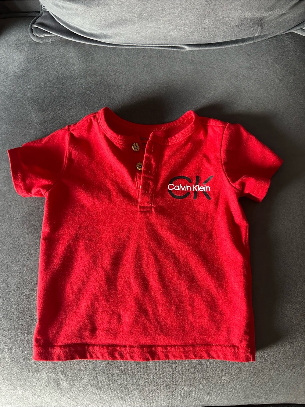 Calvin Klein Red Short-Sleeve Kids Shiry